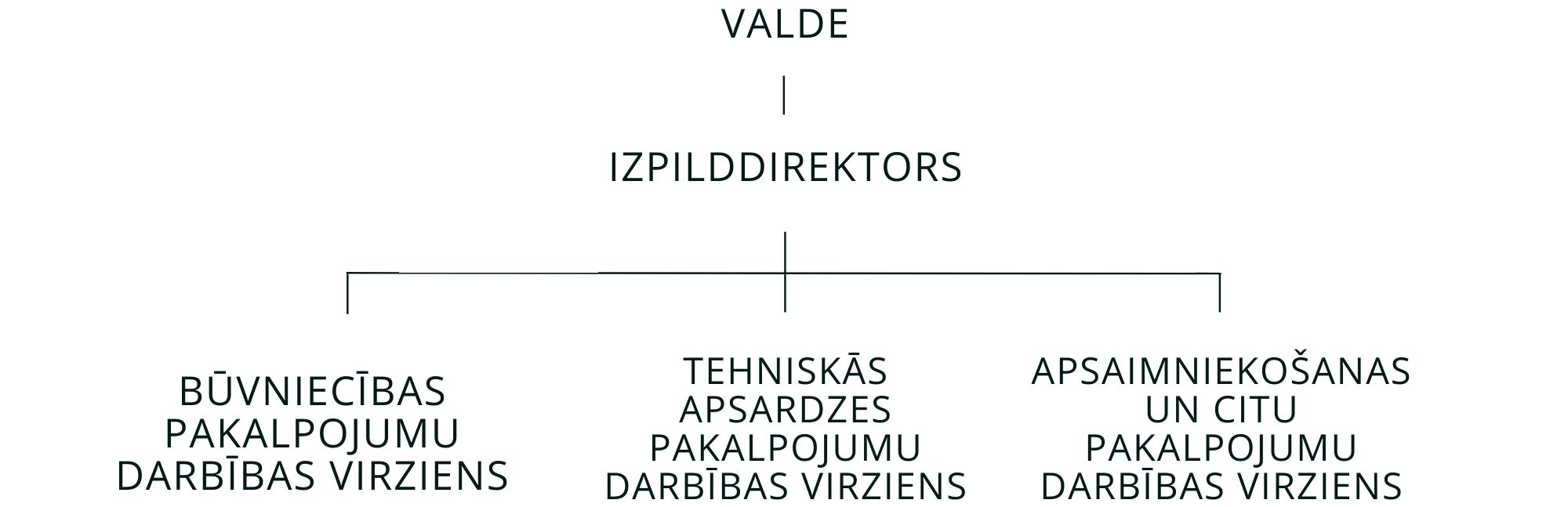 Servisu aģentūras organizatoriskā struktūra